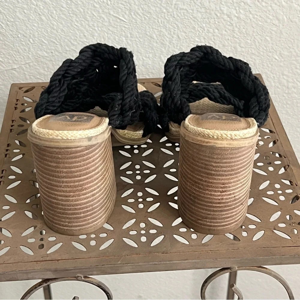 DV Dolce Vita Women's Roulette Knit Black Heeled Sandal SZ 7.5 - Picture 6 of 7